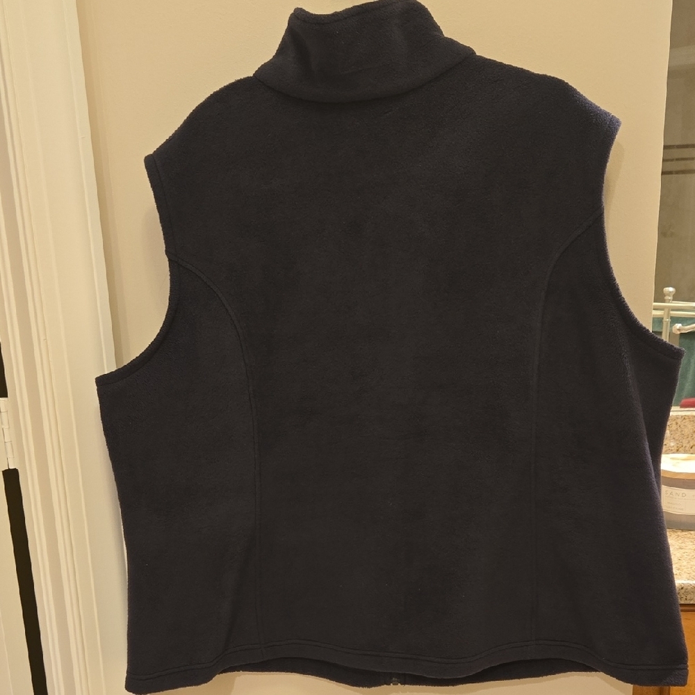 Columbia Dark Gray Fleece Vest - Picture 3 of 4